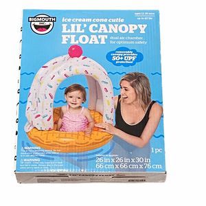 Pool Float Removable Canopy Baby Toddler NIB